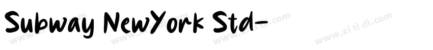 Subway NewYork Std字体转换